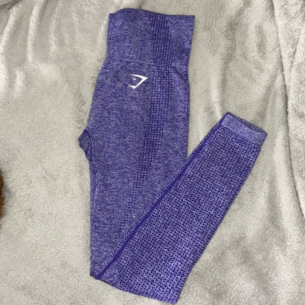purple vital seamless gymshark leggings